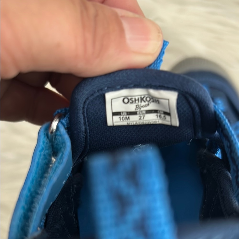 2 for $20 OshKosh B'Gosh Myla Boys Sneaker Sandal Bump toe Toddler Boys Size 10M - Picture 12 of 16